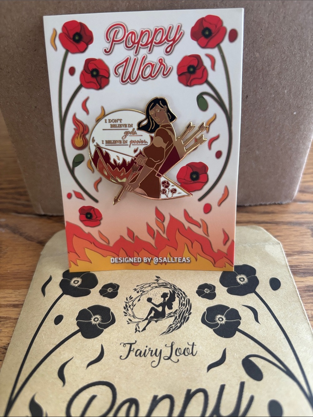 Poppy War Enamel Pin — Fairy Loot